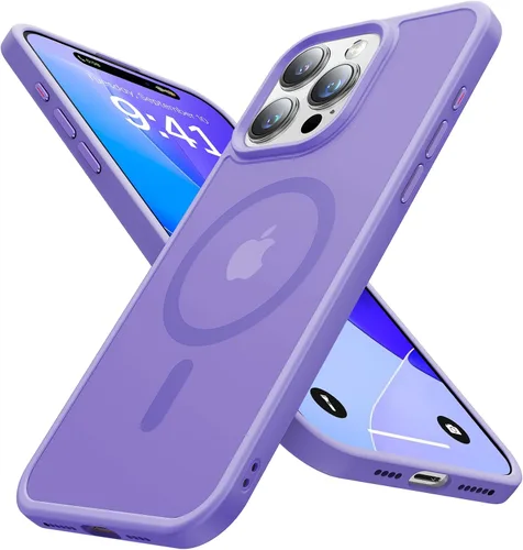 Miniatura 17 de Funda magnética para iPhone 12 Pro Max, [nunca amarilla] [compatible con MagSafe] Protección militar contra caídas de 10 pies, a prueba de golpes