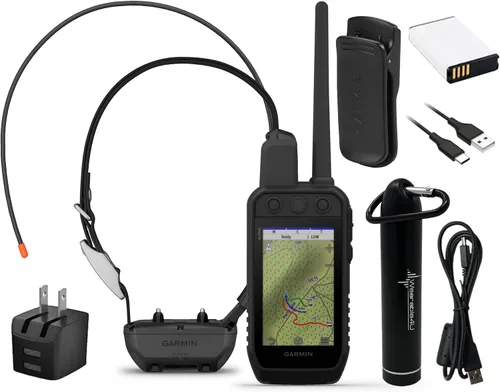 Miniatura 9 de Garmin Alpha 300 de mano, seguimiento avanzado de perros y entrenamiento de mano, pantalla táctil con paquete E-Bank