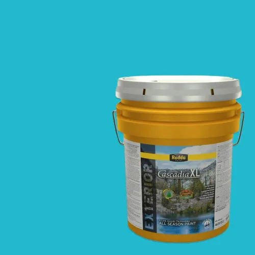 Miniatura 77 de Rodda Paint CASCADIA XL - Pintura e imprimación satinada para exteriores en uno, cuarto de galón, azul Madonna