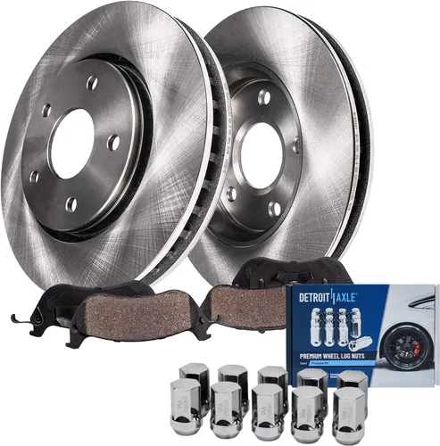 Miniatura 63 de Detroit Axle - Rotores de freno para Chrysler 200 2015 2016 2017, Rotores de freno de disco de reemplazo: 12.01" pulgadas delantero y 10.95