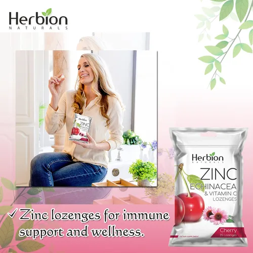 Miniatura 7 de HERBION Naturals - Pastillas de zinc, equinácea y vitamina C, 25 unidades, suplemento dietético para adultos y niños mayores de 5 años, promueve