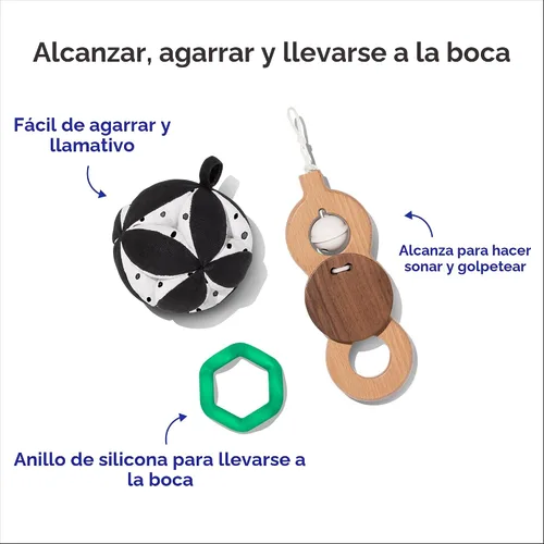 Miniatura 12 de LOVEVERY El Gimnasio de Juego Ganador de Premios para Bebés, Gimnasio de Actividad de Desarrollo Basado en Etapas y Alfombra de Juego para Bebés