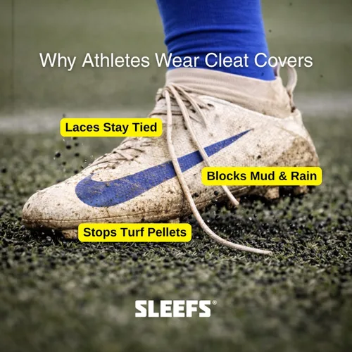 Miniatura 5 de SLEEFS Fundas de tacos/Cubiertas para tacos de fútbol [1 par] - Fundas/Envolturas para cordones de fútbol, béisbol, fútbol y hockey sobre césped