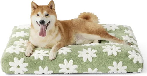 Miniatura 21 de LE SURE - Cama pequeña para perro con espuma triturada gruesa, cama para interiores con funda afelpada extraíble y base antideslizante, verde