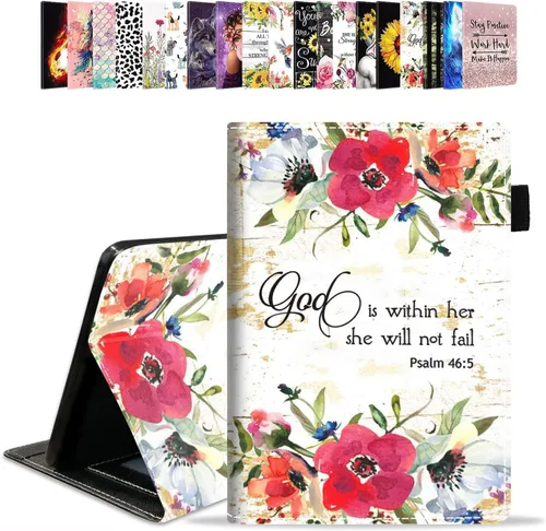 Miniatura 10 de Funda para tablet Amazon Kindle Fire HD 10 de 10.1" (9ª/7ª generación, versión 2019/2017) – Funda de piel sintética con función de encendido