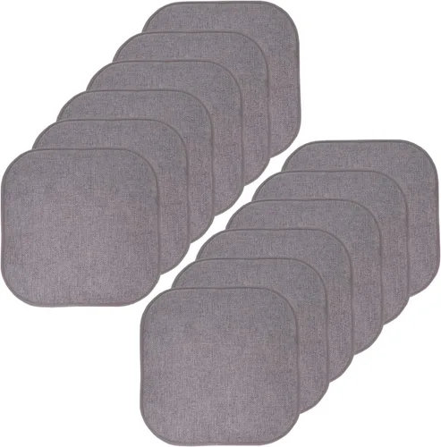 Miniatura 48 de Sweet Home Collection Cojines de espuma viscoelástica para silla, antideslizantes, diseño de panal de abeja, 16 x 16 pulgadas, paquete de 2