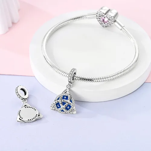 Miniatura 144 de Hapour Dijes de plata de ley 925 para pulseras, collar, joyería europea, colgante de cuentas para mujeres y madres