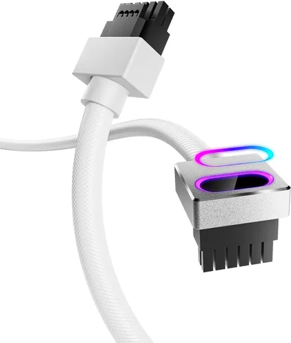Miniatura 11 de AsiaHorse Hydrus-24PIN PC PSU Extensión de Cable ARGB LED, Cable de Extensión de Energía de la Placa Madre de Cobre Diseño Integrado, 2000W de Negro
