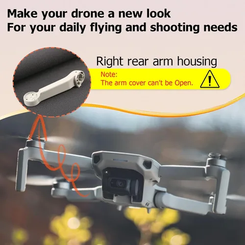 Miniatura 4 de Carcasa para brazo de cuerpo para DJI Mavic Mini 2 brazos, repuesto para DJI Mini/Mini SE/Mini 4K Drone Accesorios Piezas con herramientas
