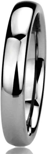 Miniatura 3 de Prime Pristine Anillo de boda de titanio con grabado gratuito, ajuste cómodo, 0.157in, clásico