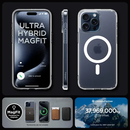 Miniatura 107 de Spigen Funda para iPhone 13 Mini, ultra híbrida MagFit [antiamarilleo] [compatible con Magsafe] - Transparente