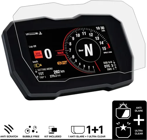 Miniatura 2 de Speedo Angels Protector de pantalla de salpicadero compatible con STREETFIGHTER V4 (2020+) 1 x Ultra Clear y 1 x Anti Glare