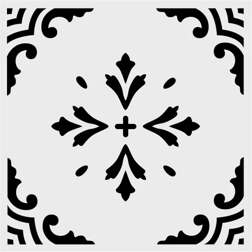 Miniatura 6 de Plantillas de pared para pintar con patrón grande de 12 x 12 pulgadas, plantillas de suelo grandes reutilizables, plantillas de azulejos simples NS14