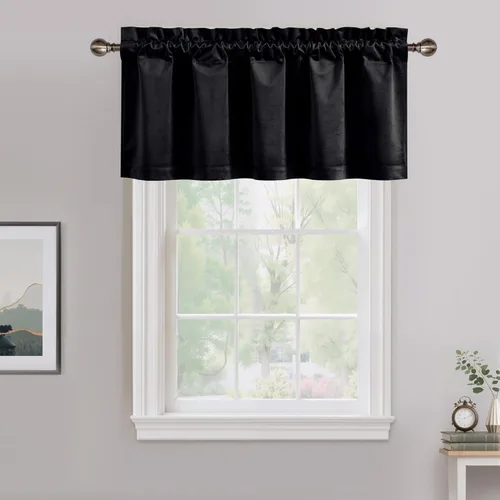 Miniatura 99 de NICETOWN Cortinas opacas de terciopelo extralargas negras de 120 pulgadas de largo para telón de fondo, cortinas de terciopelo con aislamiento Serie
