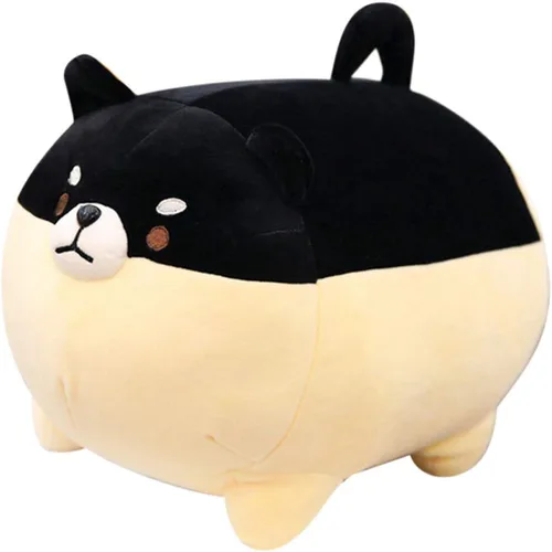 Miniatura 9 de Almohada grande de peluche con forma de perrito, Shiba Inu, Corgi, juguete para niño, niña Marrón