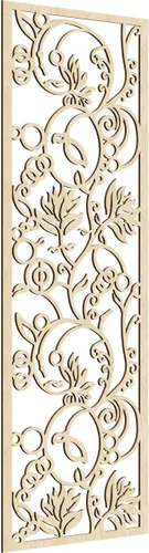 Miniatura 75 de 9 3/8"W x 24 3/8"H x 1/4"T Caspio Decorativos Paneles De Pared De Madera De Calado, Roble Rojo rojo (Red Oak)