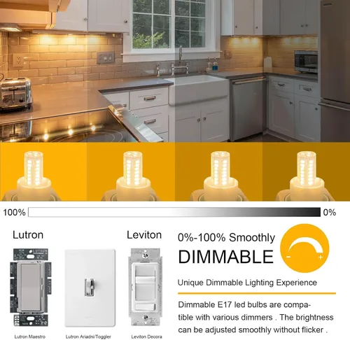 Miniatura 4 de KEI D28x KEL 2816x Bombilla para refrigerador 3W E17 Bombilla LED para nevera Kei 125 V 40 W Focos para electrodomésticos, 5304522314 5304517886