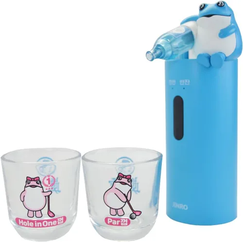 Miniatura 2 de Dispensador de Soju Jinro con 2 piezas de vasos de Soju, dispensador automático de bebidas solo para Soju, mercancía clásica de la marca Soju, Soju