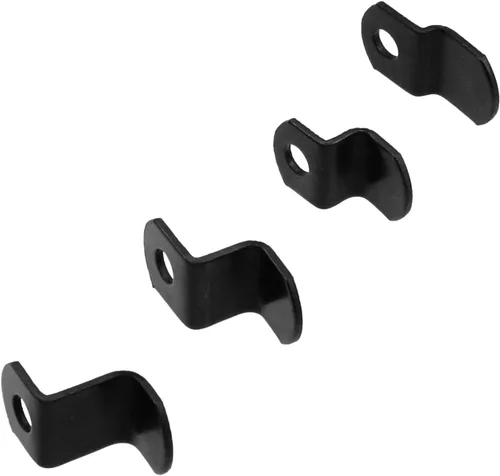 Miniatura 4 de 40 Clips de Lona Desplazados con Tornillos Clips de Metal Negro para Marco de Fotos Abrazaderas de Espejo Clips de Espejo Desplazados de Servicio