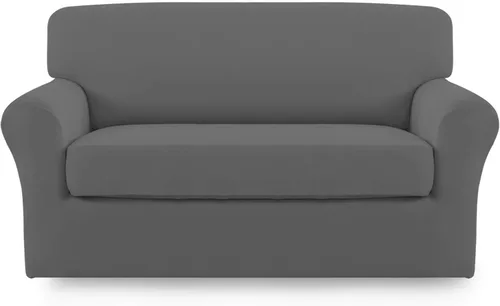 Miniatura 49 de Easy-Going Funda de Sofá Elástica de Microfibra de 2 Piezas – Cubierta de Sofá Suave Ajustada de Spandex, Protector de Muebles Lavable con Parte