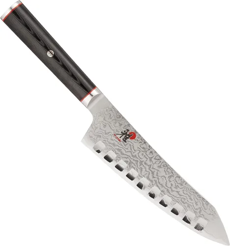 Miniatura 4 de MIYABI Kaizen - Cuchillo Santoku con borde hueco de 7 pulgadas