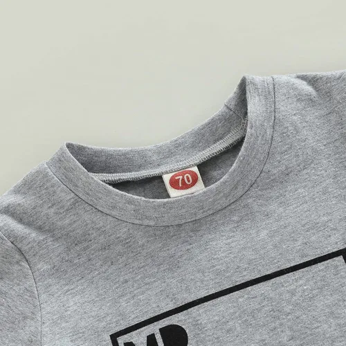 Miniatura 21 de Conjunto de ropa de verano para niños pequeños, 2 piezas, camiseta de manga corta con cintura elástica