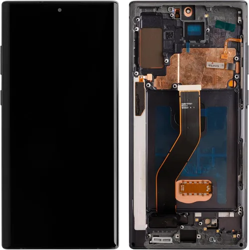 Reemplazo de pantalla OLED compatible con Samsung Galaxy Note10+ Note 10 Plus SM-N975U SM-N975F/DS de 6.8 pulgadas (negro con marco) Asamblea