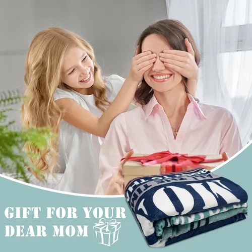 Miniatura 7 de Manta de regalo para mamá, regalos para mamá para el Día de la Madre de las hijas, manta suave para mamás, regalo de cumpleaños para mamás
