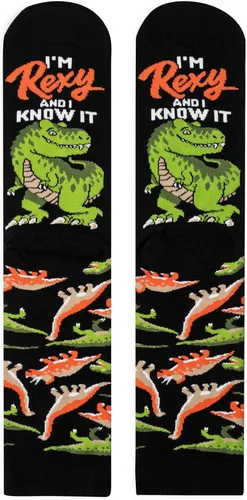 Miniatura 81 de Lavley Calcetines divertidos para adultos, regalos novedosos y rellenos de calcetines para hombres, mujeres y adolescentes, talla única