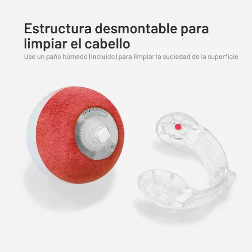 Miniatura 6 de Jkanti Juguetes interactivos para gatos de interior, bola de gato ágil en movimiento de tercera generación con cola de malla elástica, juguetes