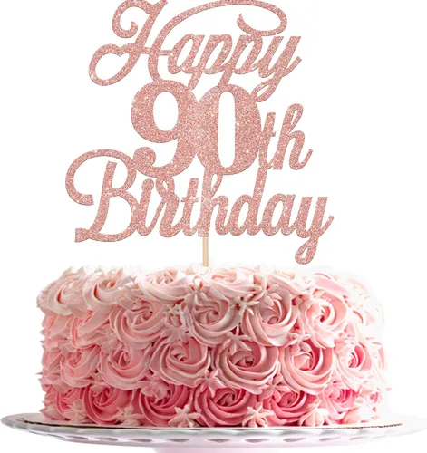 Miniatura 17 de Rsstarxi 1 paquete de decoración para tarta de cumpleaños 8 con purpurina negra de 8 años y fabulosos saludos a 8 años de edad, para celebrar el 8º