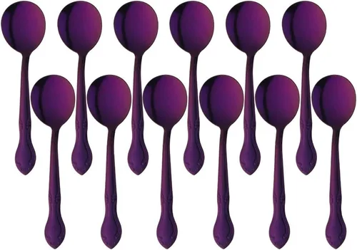 Miniatura 52 de Juego de 12 cucharas de café, mini cucharas de café, cucharas de espresso de acero inoxidable, cucharas pequeñas para postre, té, aperitivo, 4.6