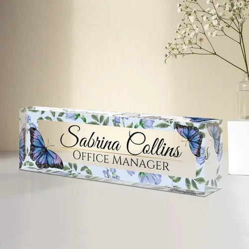 Miniatura 19 de Placa de nombre personalizada para escritorio, placa de nombre de escritorio personalizada, regalos de agradecimiento a los empleados, accesorios