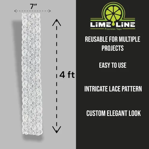 Miniatura 2 de LiME LiNE Plantilla de encaje para aerógrafo y pintura en aerosol, plantilla de arte de pintura personalizada reutilizable para automóviles