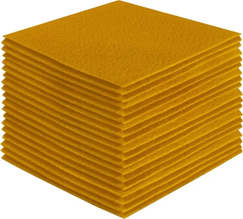 FabricLA Hojas de fieltro acrílico para manualidades, cuadrados de fieltro precortados suaves de 4 x 4 pulgadas (3.9 in x 3.9 in), utiliza hojas de