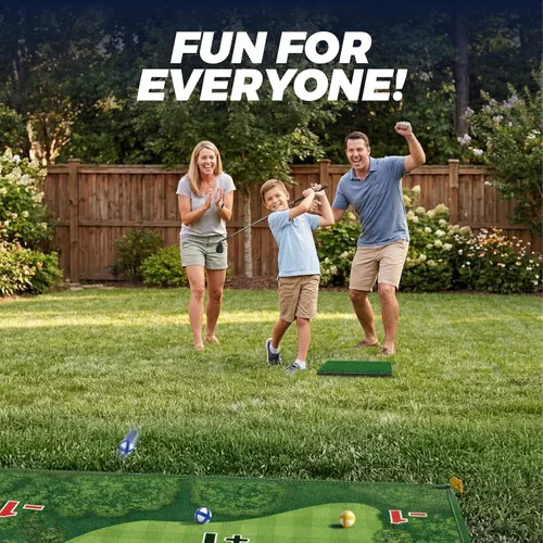 Miniatura 5 de TOY Life Alfombrilla de Juego de Golf Chipping para Interiores y Exteriores, Juegos para Adultos y Familias, Niños, Equipo de Juego al Aire Libre