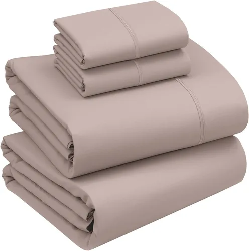 Miniatura 53 de RUVANTI Juego de sábanas divididas tamaño King de 100 % algodón para cama ajustable, 5 piezas, ropa de cama de tejido de percal suave y Guisante