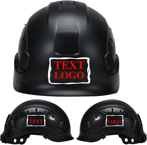 Miniatura 30 de Casco de seguridad personalizado para construcción Casco de trabajo de seguridad con suspensión de trinquete ajustable de ala completa con carcasa