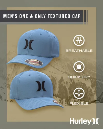 Miniatura 58 de Hurley Gorras para hombre - One & Only Flexfit Textures Cap - Sombreros ajustados para hombre, S-XL