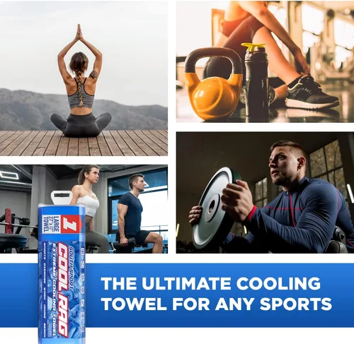 Miniatura 4 de Cool Cool RAG - Toalla de enfriamiento extremo para aliviar el calor, toalla de enfriamiento de PVA para entrenamiento, gimnasio, correr