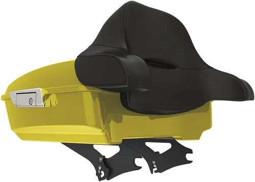 Miniatura 90 de King Tour Pack para Harley Alpine Green, cierre de paquete turístico, portaequipajes superior, soporte de montaje negro, placa de metal para Harley