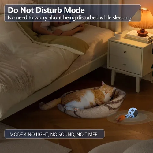 Miniatura 4 de ORSDA Juguetes para Gatos, Juguete Interactivo para Gatos de Interior, Pelota con Pájaro en Movimiento Automático para Gatos Adultos