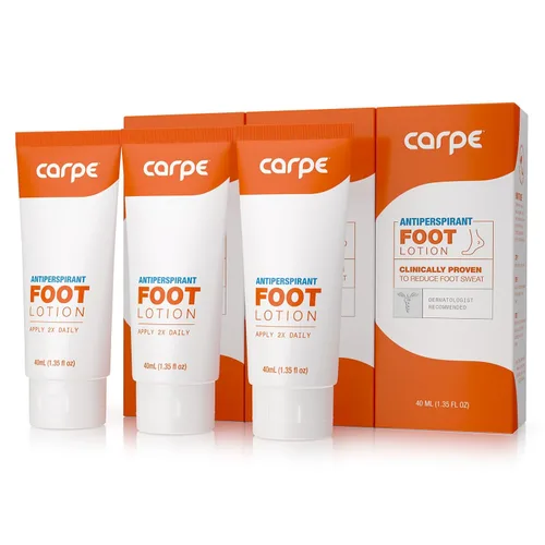Miniatura 10 de Carpe Loción para pies absorbente de sudor con aplicador, una solución recomendada por dermatólogos para detener los pies sudorosos y malolientes