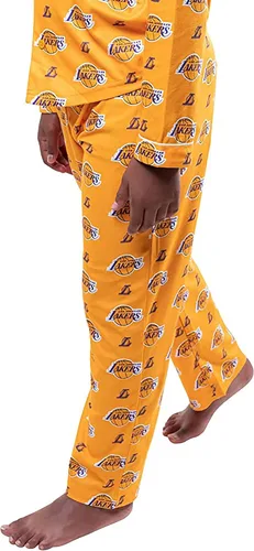 Miniatura 4 de Ultra Game NBA Boys 2-Piece Loose-fit Button Down Pajamas Set (Sizes 4-20)