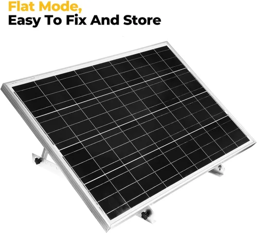 Miniatura 4 de BougeRV Soportes de montaje para panel solar ajustables de 28 pulgadas con patas inclinables plegables, soporte de montaje para paneles solares