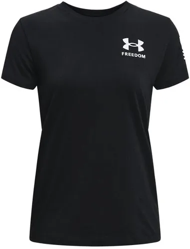 Miniatura 4 de Under Armour - Camiseta con el texto en inglés Freedom con dibujo de bandera para mujeres