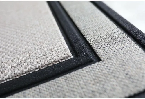 Miniatura 4 de Daylor Felpudo para interiores y exteriores, de 18 x 30 pulgadas, color gris/beige/negro, con parte trasera de goma para la piscina, divertido