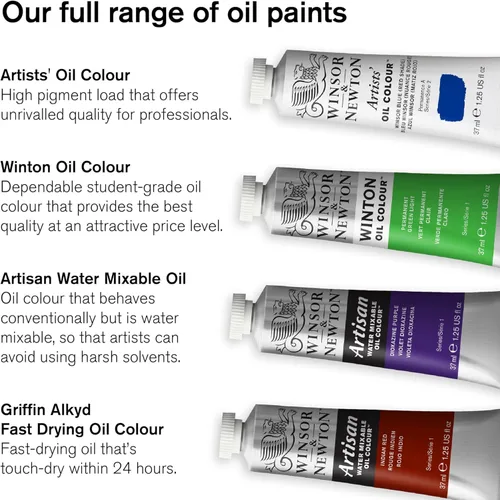 Miniatura 11 de Winsor & Newton Tubos de pintura Winton de aceite Amarillo cadmio medio