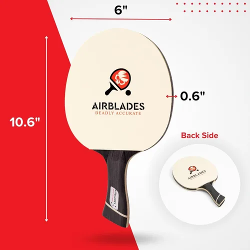 Miniatura 3 de Pala profesional de ping pong con estuche rígido de transporte Raqueta de tenis de mesa profesional Pala de tenis de mesa con mango ergonómico
