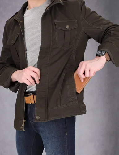 Miniatura 7 de Timberland - Cartera triple de cuero para hombre con ventana para tarjeta de identificación